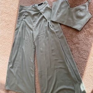 Lulus Sage Green Matching 2 Piece Set
